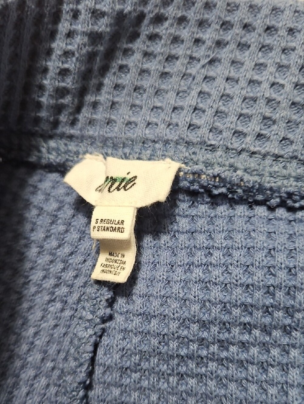 Aerie Flared Waffle Knit Pants - Lavender Blue Size S Regular - Picture 6 of 11